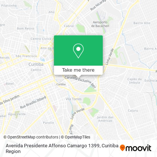 Avenida Presidente Affonso Camargo 1399 map