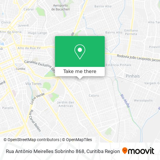 Rua Antônio Meirelles Sobrinho 868 map