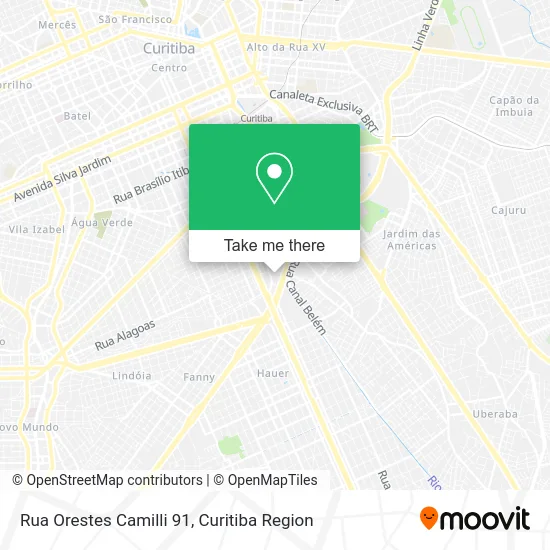 Rua Orestes Camilli 91 map