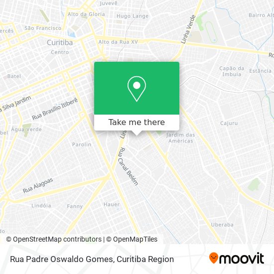 Rua Padre Oswaldo Gomes map