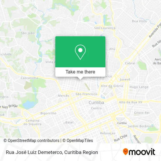 Rua José Luiz Demeterco map