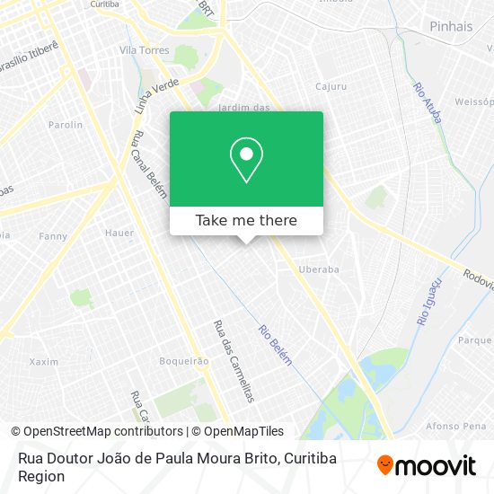 Rua Doutor João de Paula Moura Brito map