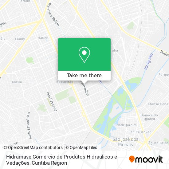 Hidramave Comércio de Produtos Hidráulicos e Vedações map