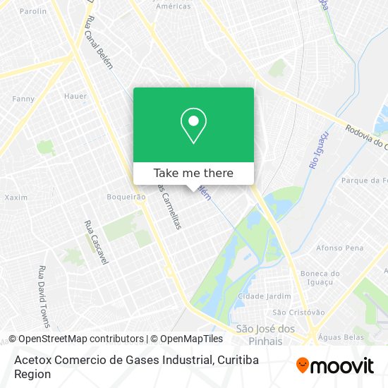 Acetox Comercio de Gases Industrial map