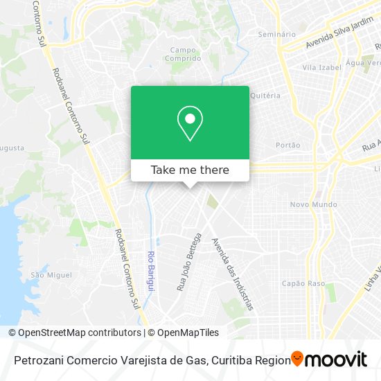 Petrozani Comercio Varejista de Gas map