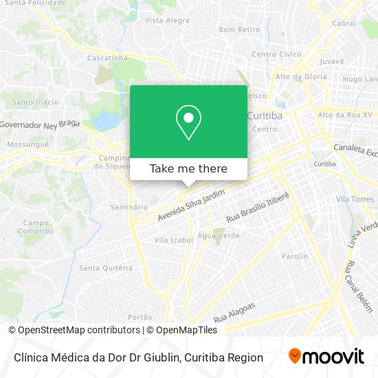 Clínica Médica da Dor Dr Giublin map