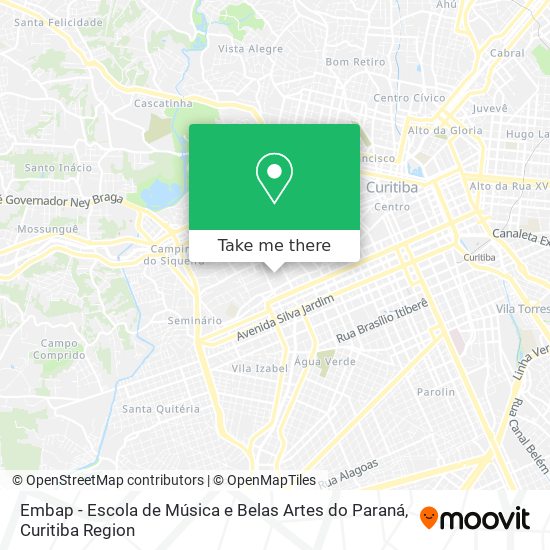 Embap - Escola de Música e Belas Artes do Paraná map