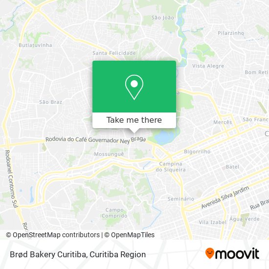 Brød Bakery Curitiba map