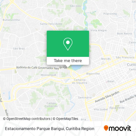 Estacionamento Parque Barigui map