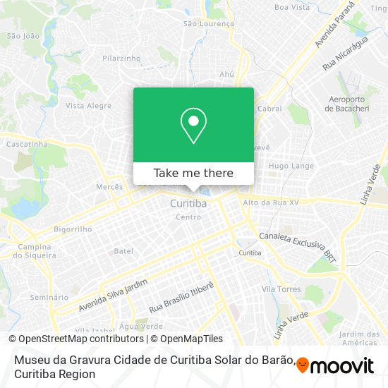 Museu da Gravura Cidade de Curitiba Solar do Barão map
