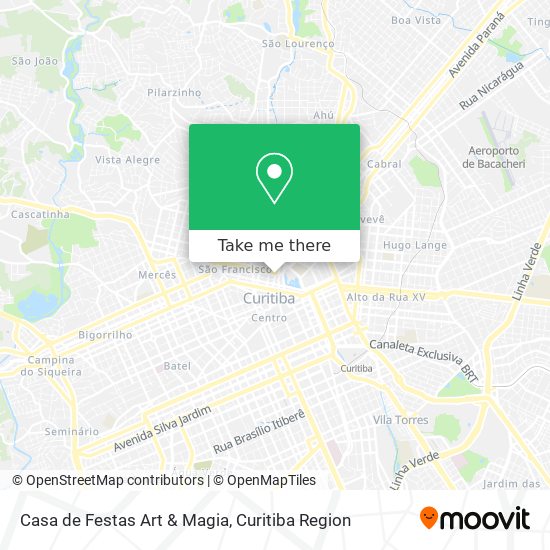 Casa de Festas Art & Magia map