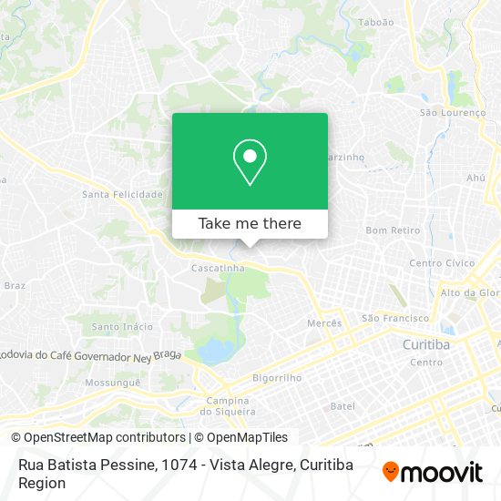 Rua Batista Pessine, 1074 - Vista Alegre map