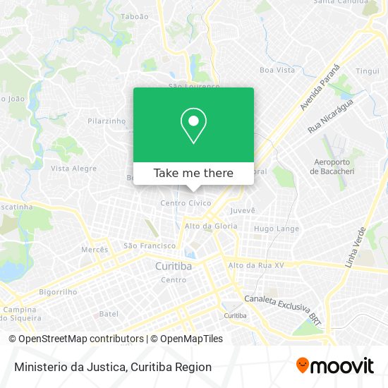 Ministerio da Justica map