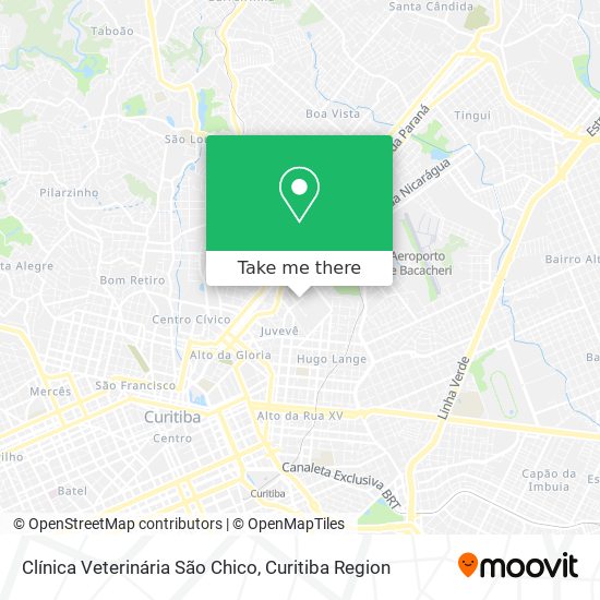 Mapa Clínica Veterinária São Chico