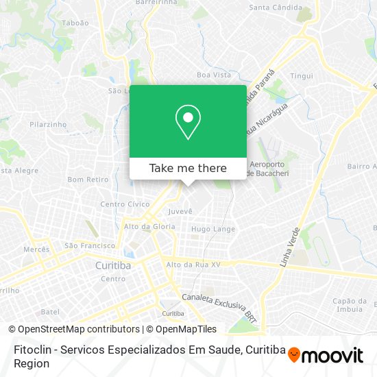 Mapa Fitoclin - Servicos Especializados Em Saude