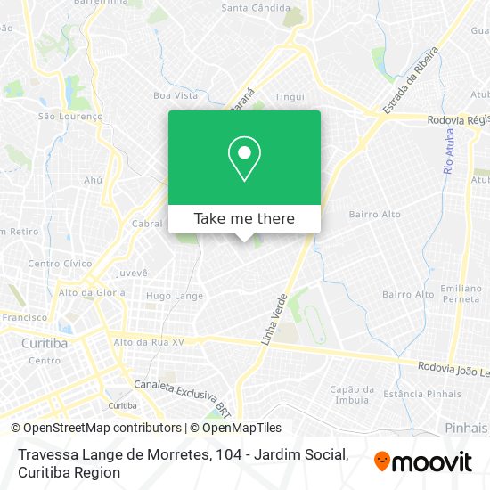 Travessa Lange de Morretes, 104 - Jardim Social map