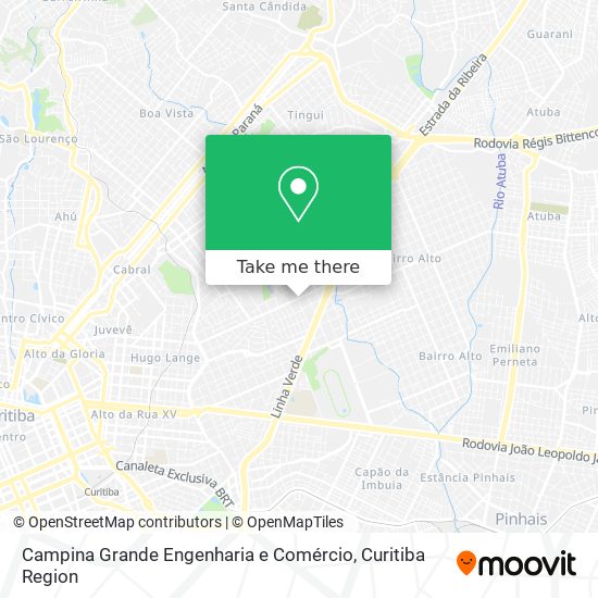 Campina Grande Engenharia e Comércio map