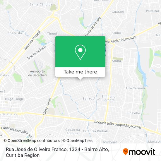 Rua José de Oliveira Franco, 1324 - Bairro Alto map