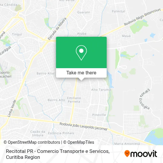 Recitotal PR - Comercio Transporte e Servicos map