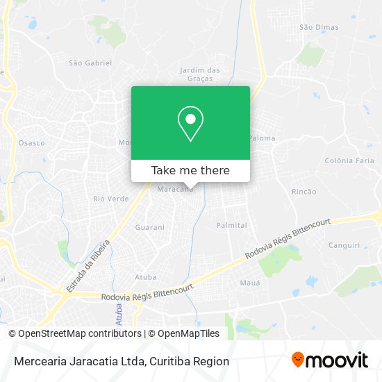 Mapa Mercearia Jaracatia Ltda