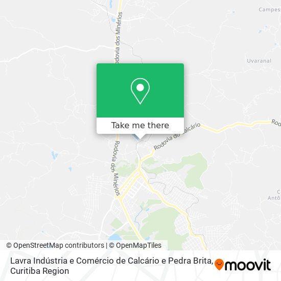 Lavra Indústria e Comércio de Calcário e Pedra Brita map