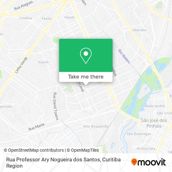 Rua Professor Ary Nogueira dos Santos map