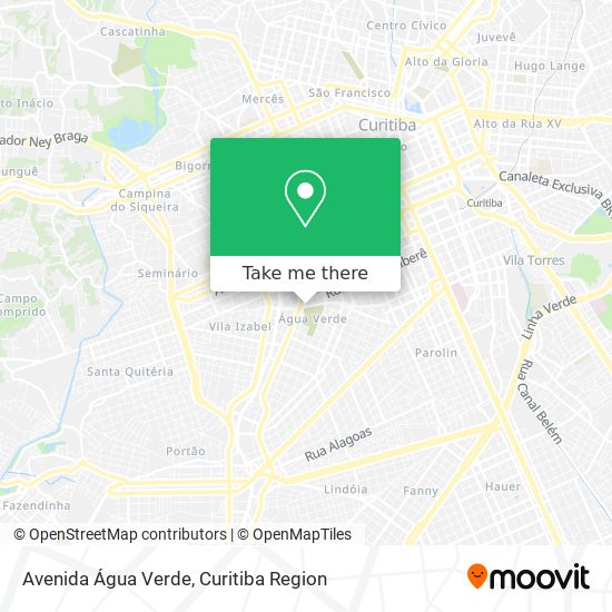 Avenida Água Verde map