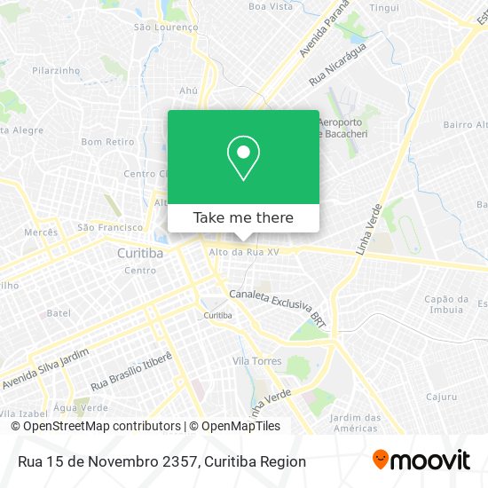 Mapa Rua 15 de Novembro 2357