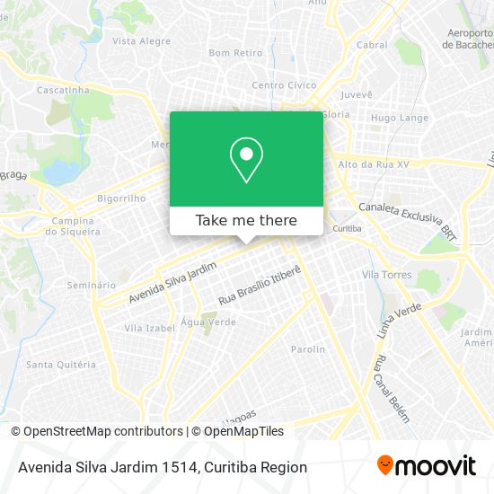Avenida Silva Jardim 1514 map
