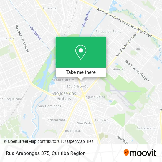 Rua Arapongas 375 map