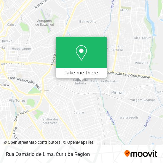 Mapa Rua Osmário de Lima