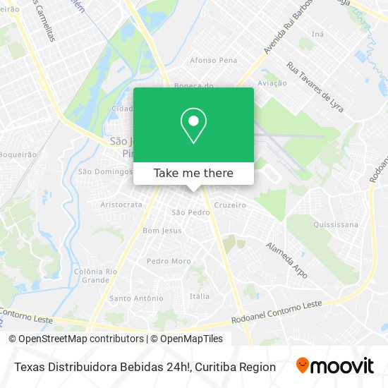 Texas Distribuidora Bebidas 24h! map