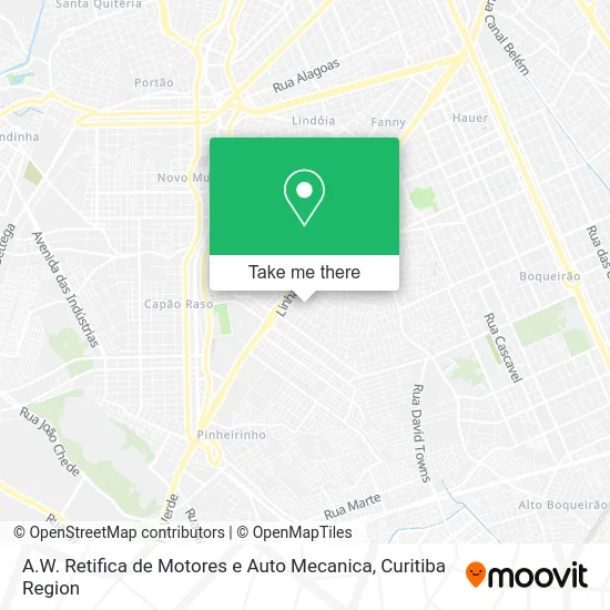 A.W. Retifica de Motores e Auto Mecanica map