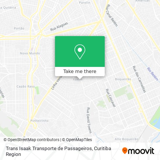 Mapa Trans Isaak Transporte de Passageiros