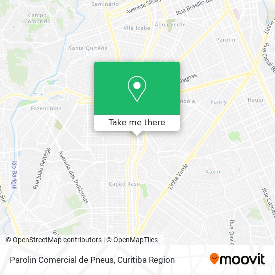 Mapa Parolin Comercial de Pneus