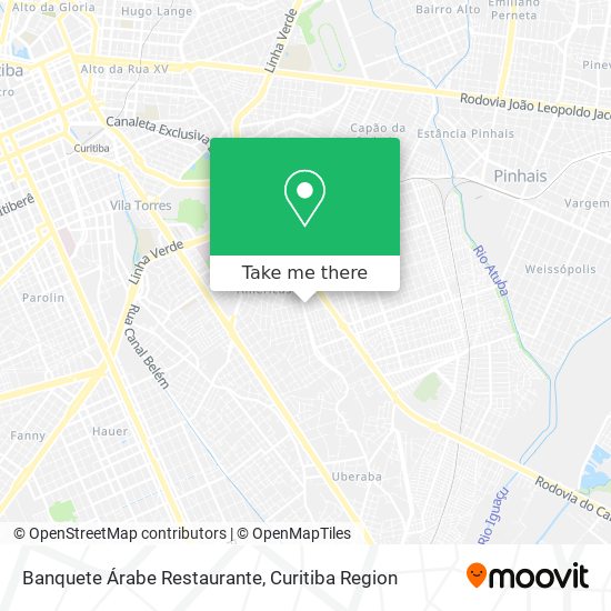 Mapa Banquete Árabe Restaurante