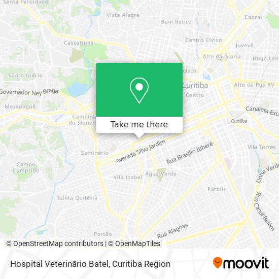 Hospital Veterinãrio Batel map
