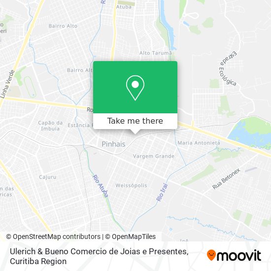 Ulerich & Bueno Comercio de Joias e Presentes map
