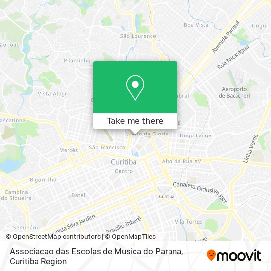 Associacao das Escolas de Musica do Parana map