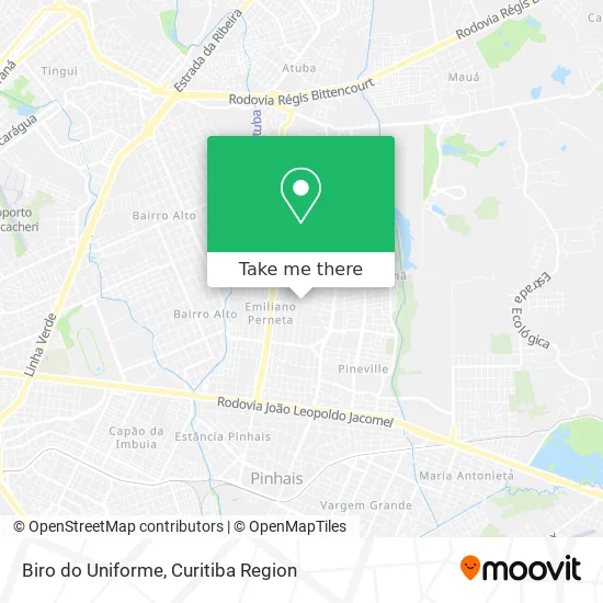 Biro do Uniforme map