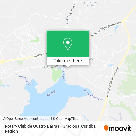 Mapa Rotary Club de Quatro Barras - Graciosa