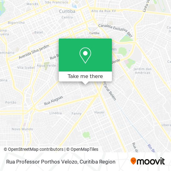 Rua Professor Porthos Velozo map