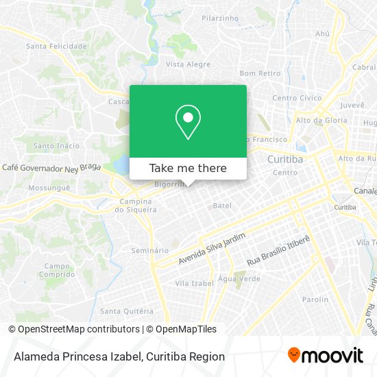Alameda Princesa Izabel map