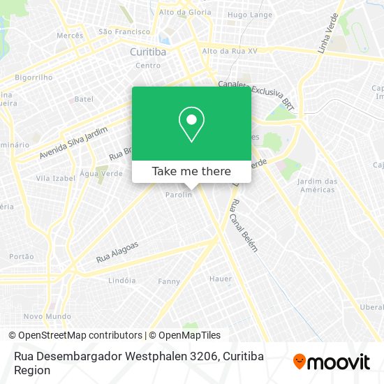 Mapa Rua Desembargador Westphalen 3206