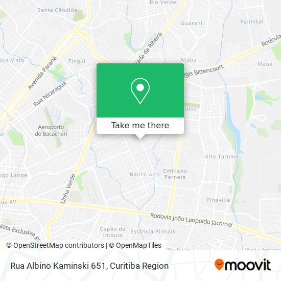 Rua Albino Kaminski 651 map