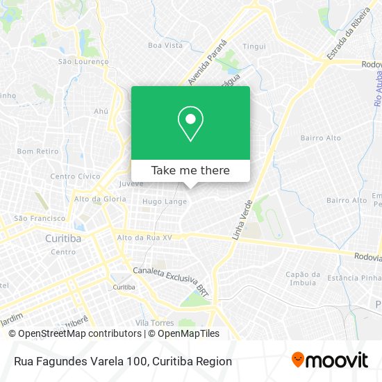 Rua Fagundes Varela 100 map