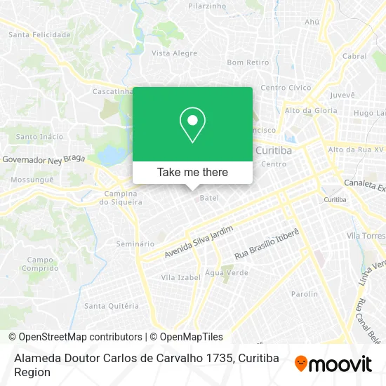 Alameda Doutor Carlos de Carvalho 1735 map