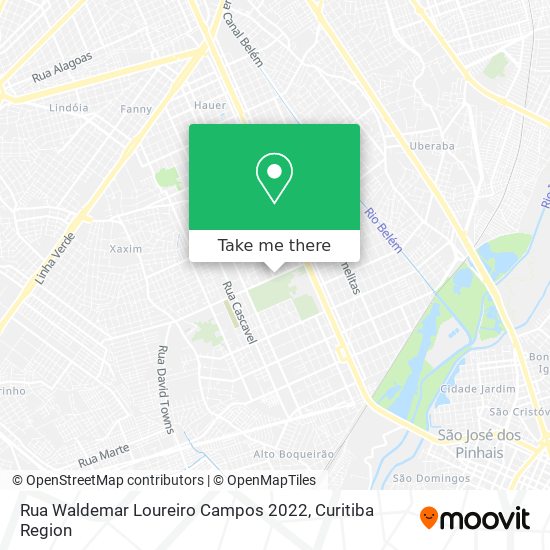 Rua Waldemar Loureiro Campos 2022 map