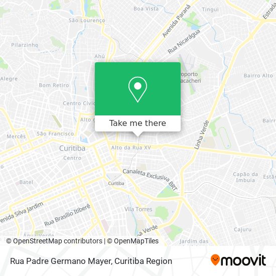 Mapa Rua Padre Germano Mayer