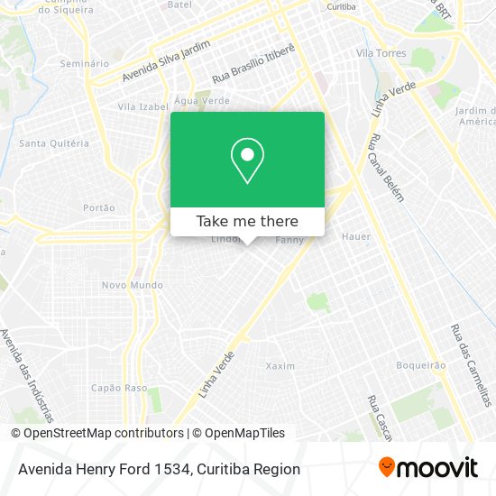 Mapa Avenida Henry Ford 1534